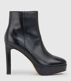 Urina110 Platform Boot In Black Baby Calf