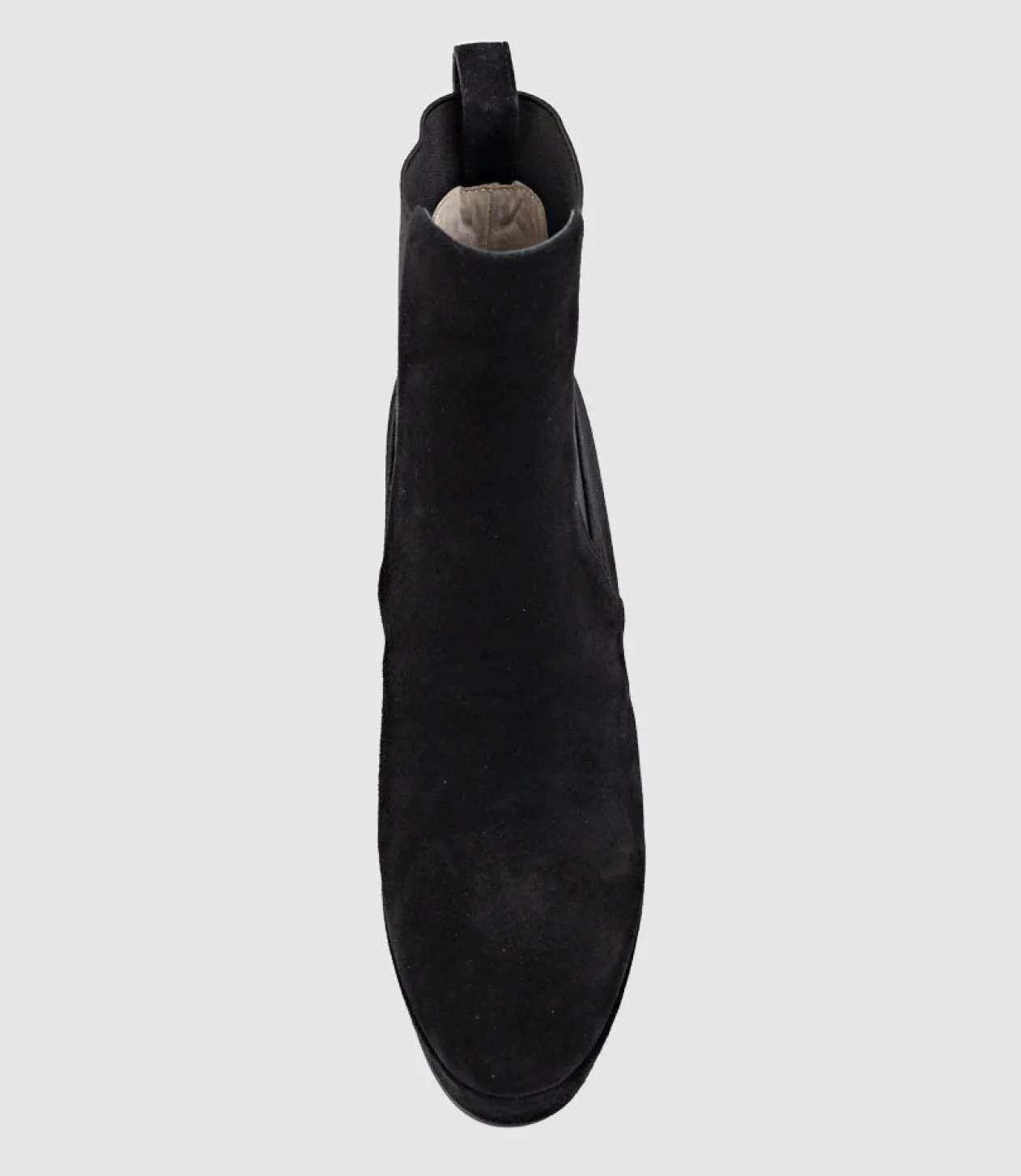 Ursa110 Block Heel Platform Boot In Black Suede