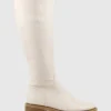 Vasper30 Knee High Boot In Offwhite