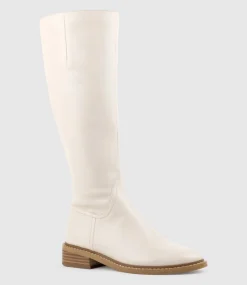 Vasper30 Knee High Boot In Offwhite