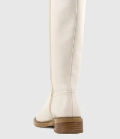 Vasper30 Knee High Boot In Offwhite