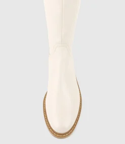 Vasper30 Knee High Boot In Offwhite