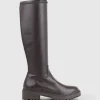 Vaught Stretch Knee High Boot In Brown