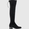 Veda40 Otk Stretch Boot In Black Suede