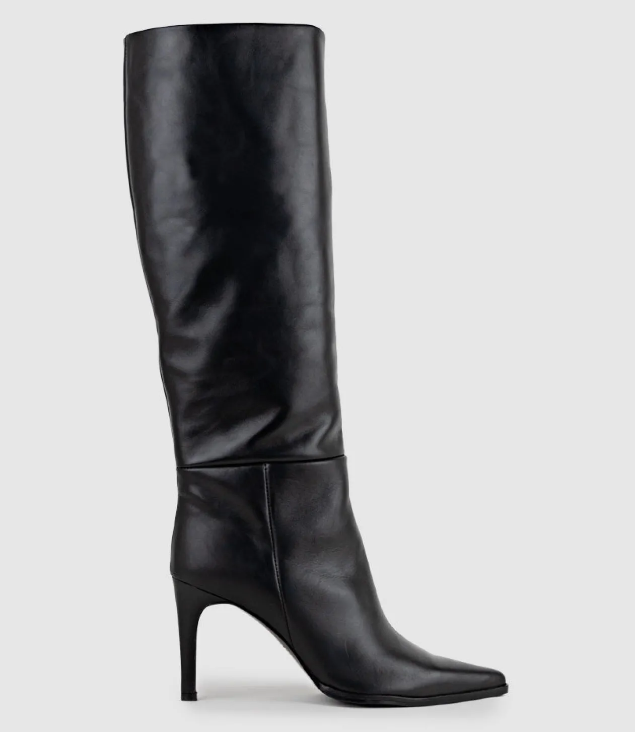 Velia80 Western Knee High Boot In Black