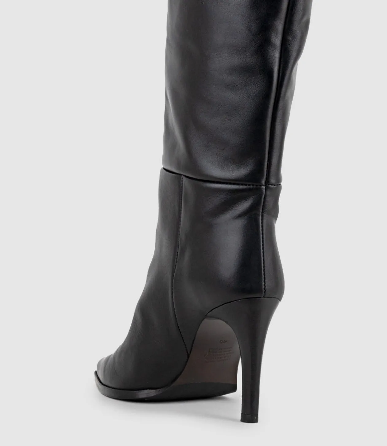 Velia80 Western Knee High Boot In Black