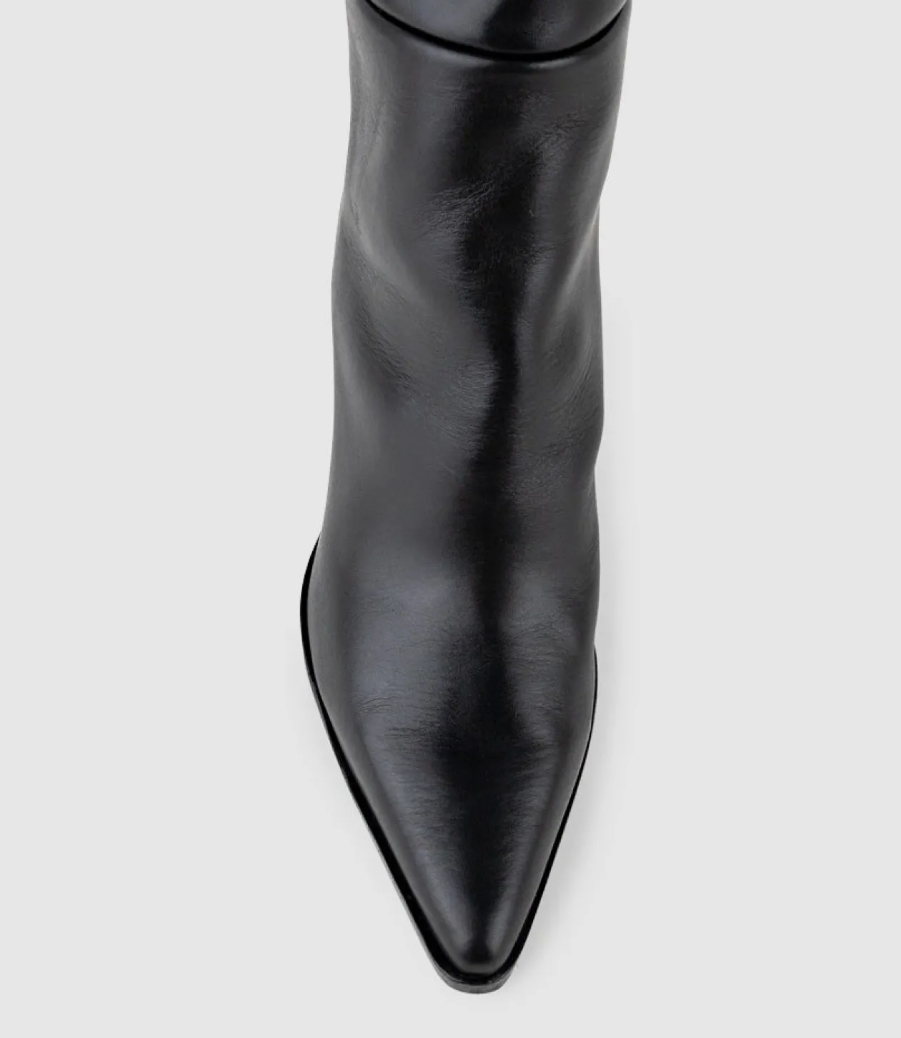 Velia80 Western Knee High Boot In Black