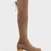 Verin Otk Stretch Boot In Taupe Suede