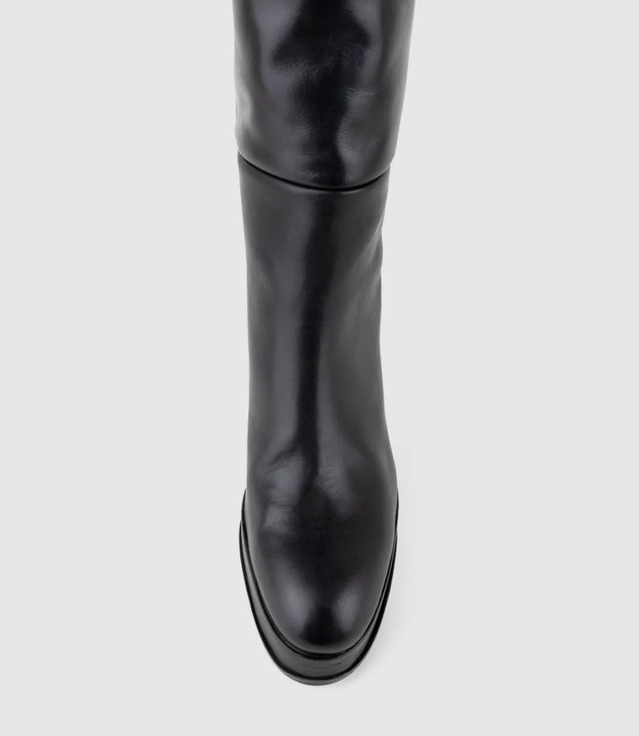 Verita95 Platform Knee High Boot In Black