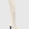 Verone95 Otk Stretch Boot In Offwhite