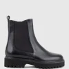Wallace Chukka Boot On Lug Sole In Black Calf