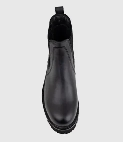 Wayward Ankle Boot With Gusset In Black