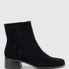 Weston40 Ankle Boot With Zip In Black Suede