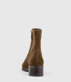 Weston40 Ankle Boot With Zip In Brown Suede