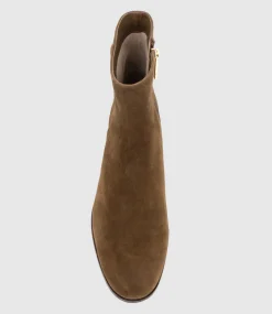 Weston40 Ankle Boot With Zip In Brown Suede