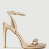 Whisper110 Single Strap Platform Sandal In Rosegold