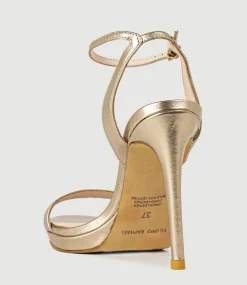 Whisper110 Single Strap Platform Sandal In Rosegold