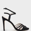Wilder100 Strappy Sandal In Black Suede