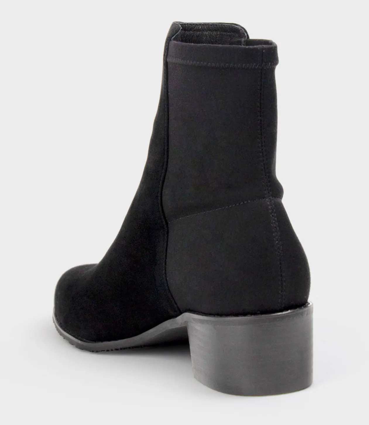 Wiley Half And Half Ankle Boot In Black Suede