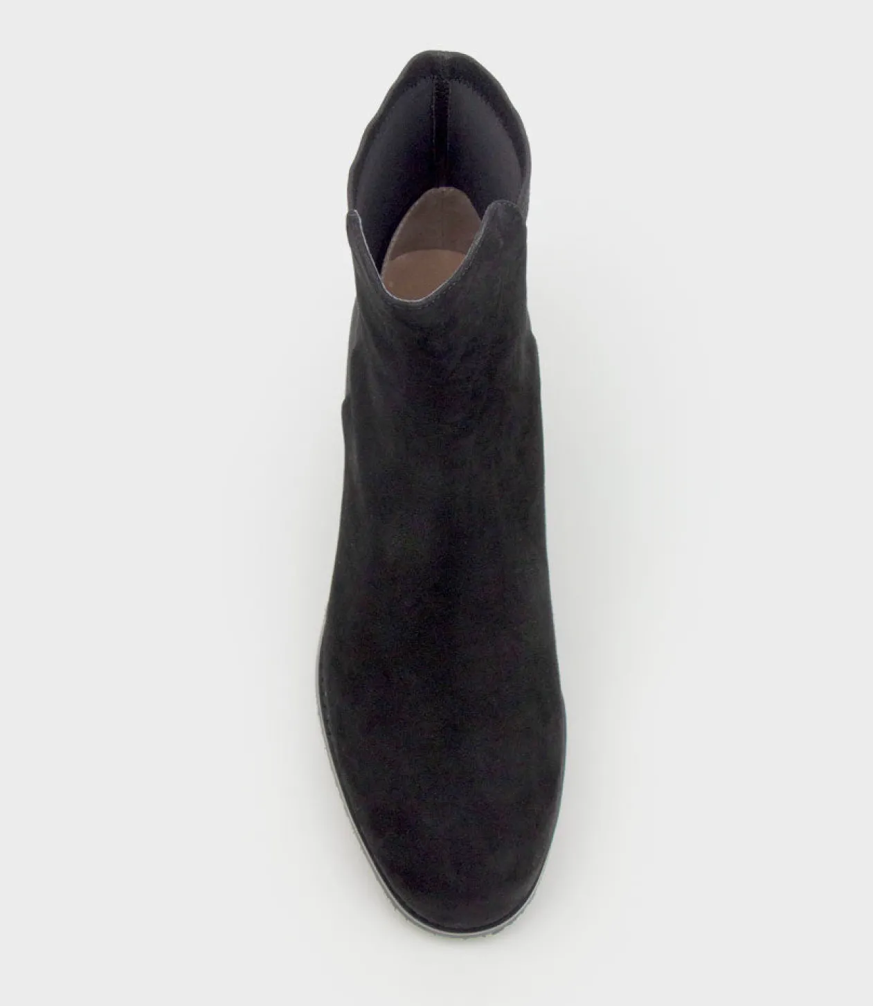 Wiley Half And Half Ankle Boot In Black Suede