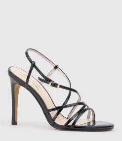 Willa100 Strappy Sandal In Black Patent