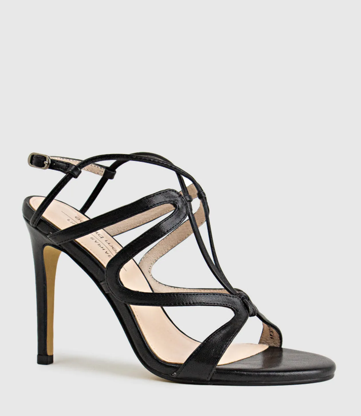 Willow100 Intricate Strap Sandal In Black