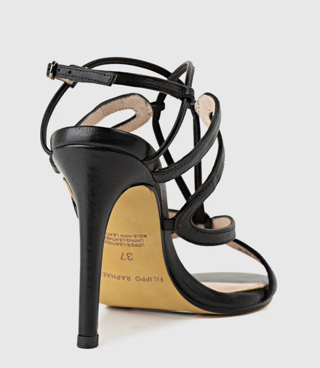 Willow100 Intricate Strap Sandal In Black