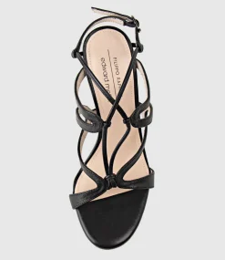 Willow100 Intricate Strap Sandal In Black