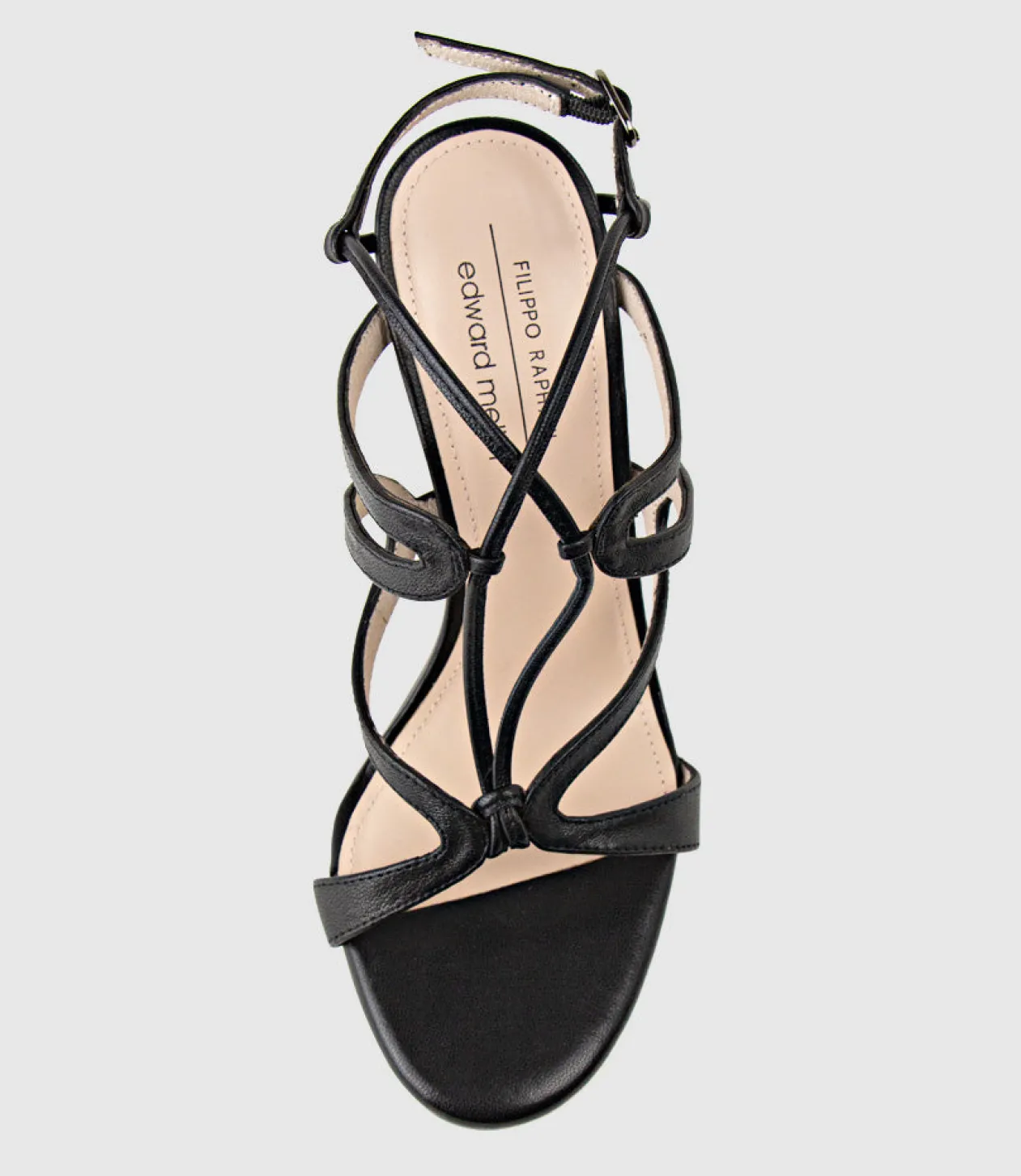Willow100 Intricate Strap Sandal In Black