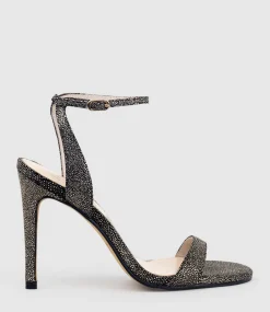 Wisp100 Single Strap Sandal In Gold Speckle