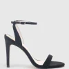Wisp100 Single Strap Sandal In Black Speckle