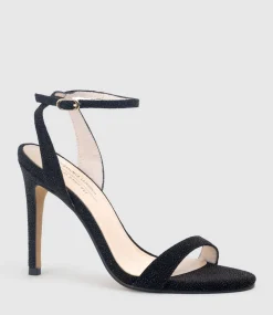 Wisp100 Single Strap Sandal In Black Speckle