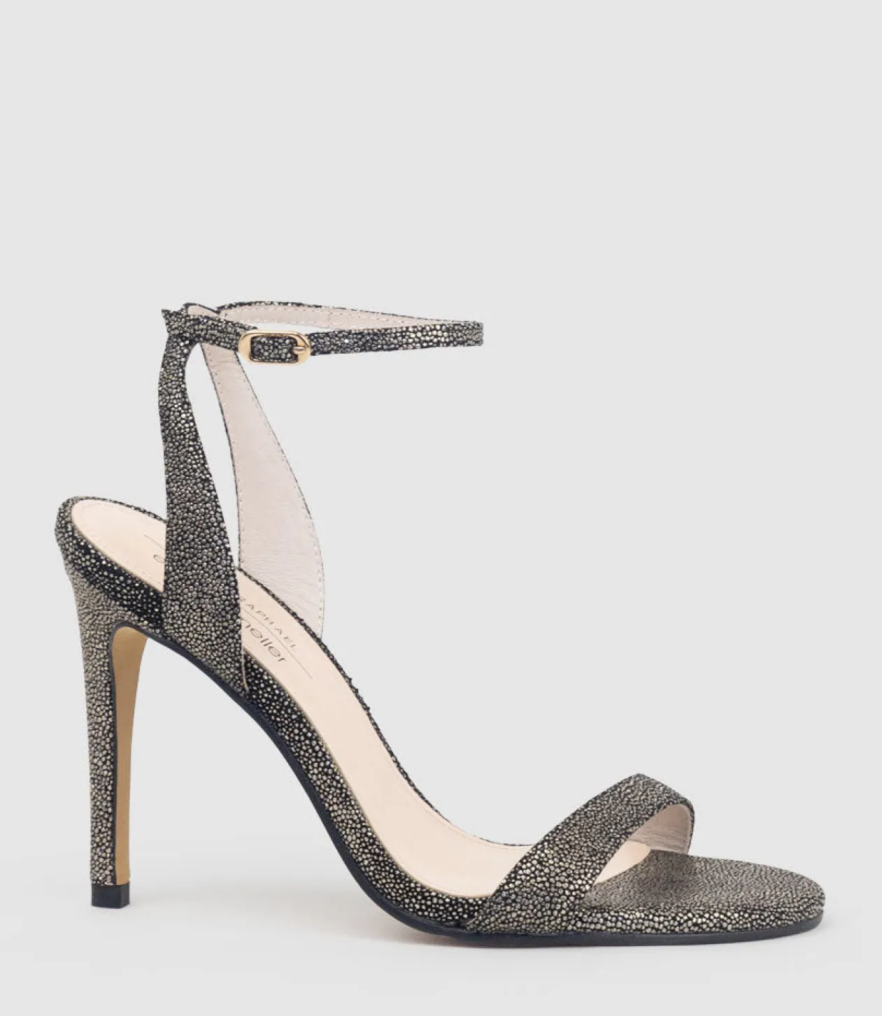 Wisp100 Single Strap Sandal In Gold Speckle