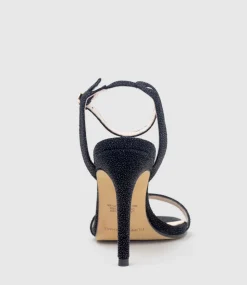 Wisp100 Single Strap Sandal In Black Speckle
