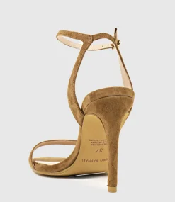 Wisp100 Single Strap Sandal In Tawny Suede