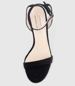 Wisp100 Single Strap Sandal In Black Speckle