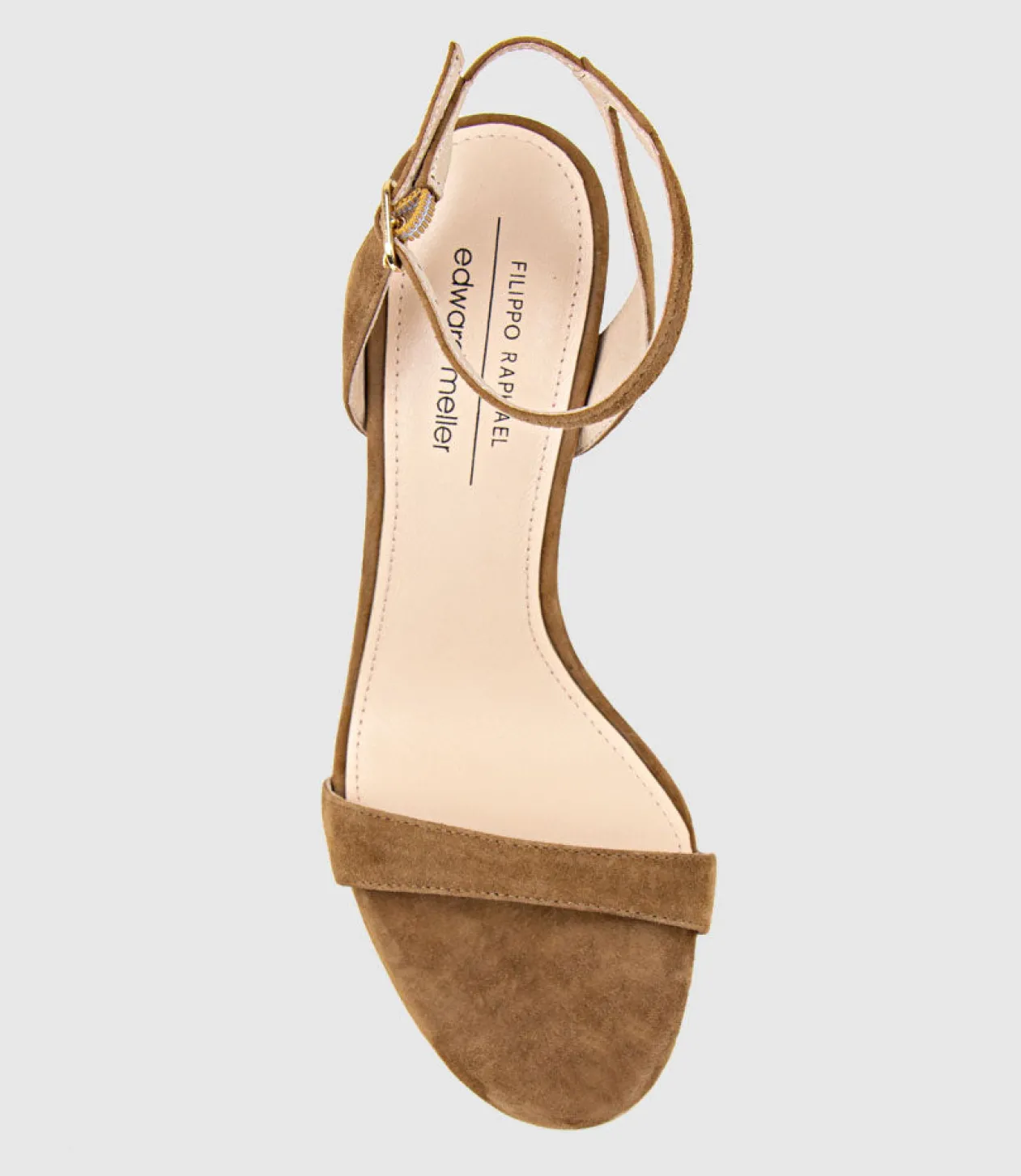 Wisp100 Single Strap Sandal In Tawny Suede