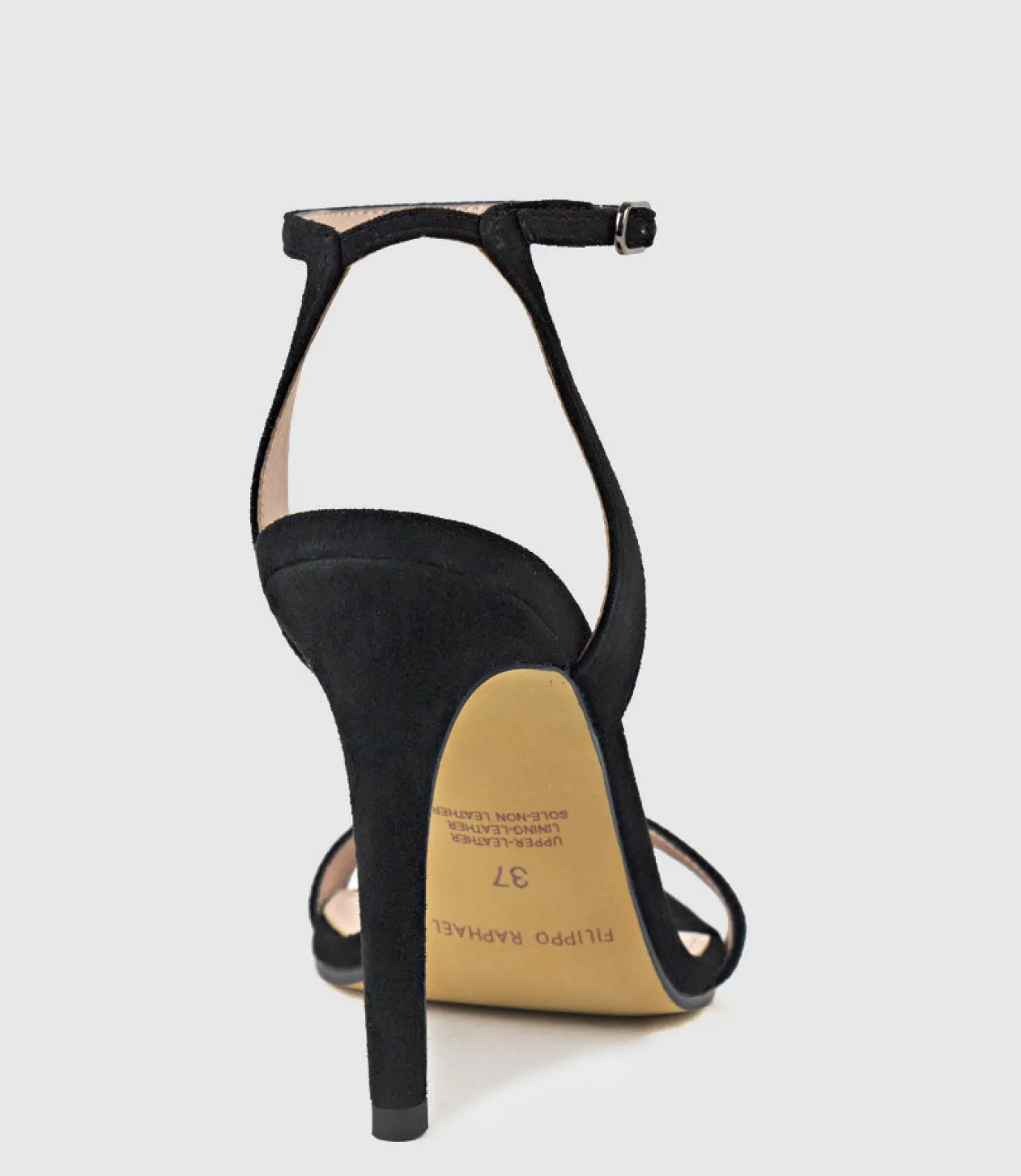 Wisp100 Single Strap Sandal In Black Suede