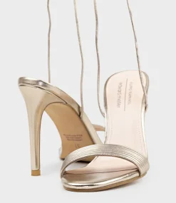 Wisteria100 Ankle Tie Sandal In Rosegold