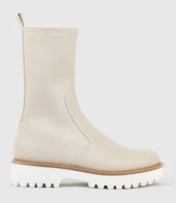 Worsley Stretch Ankle Boot On Unit In Beige