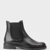 Wyn Chelsea Boot On Exaggerated Sole In Black