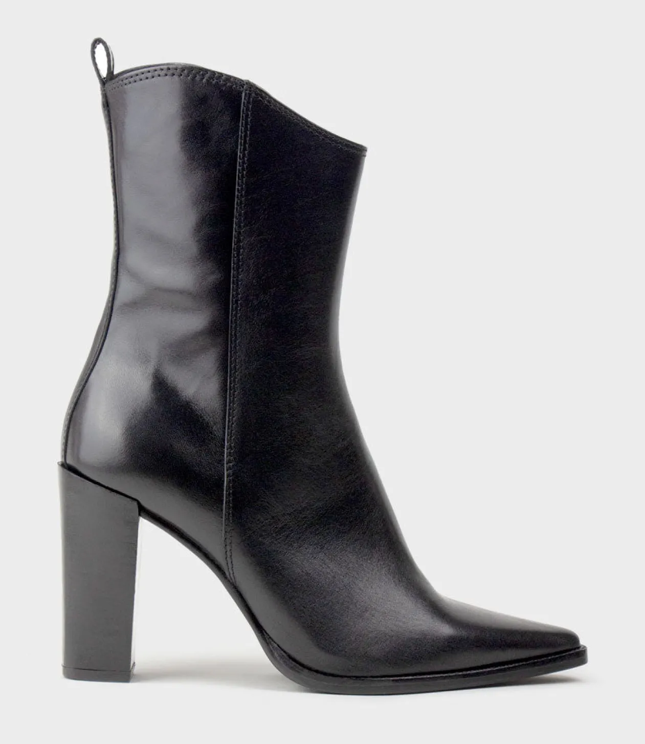 Xena Western Ankle Boot In Black