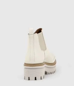 Yael Lug Sole Boot In Offwhite