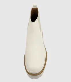 Yael Lug Sole Boot In Offwhite