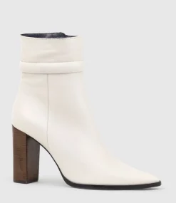 Zambia95 Pointed Ankle Boot In Offwhite
