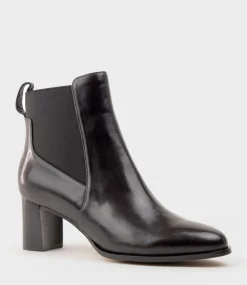 Zappa60 Block Heel Elastic Back Boot In Black