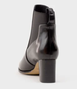 Zappa60 Block Heel Elastic Back Boot In Black