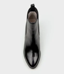Zappa60 Block Heel Elastic Back Boot In Black