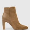 Zara85 Half And Half Ankle Boot In Tan