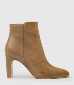 Zara85 Half And Half Ankle Boot In Tan